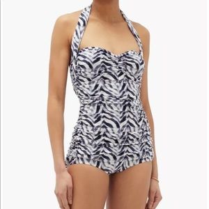 $185  NORMA KAMALI BIO MIO CHEVRON ZEBRA
